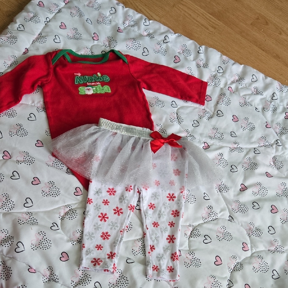 Carter's Red and White Festive Kids Matching Set